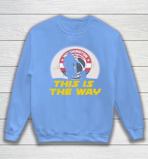 Washington Wizards NBA Basketball Star Wars Yoda And Mandalorian This Is The Way Sweatshirt 8