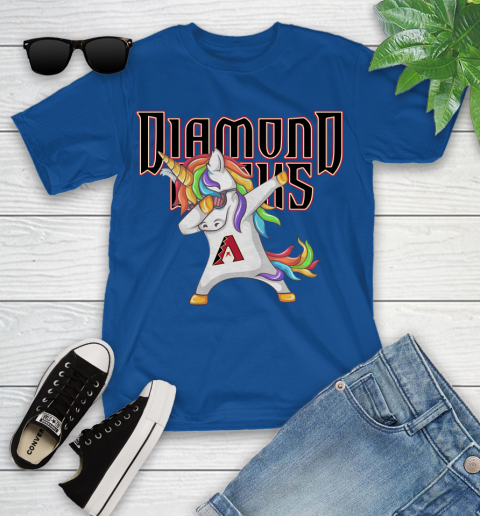 Arizona Diamondbacks MLB Baseball Funny Unicorn Dabbing Sports Youth T-Shirt 9