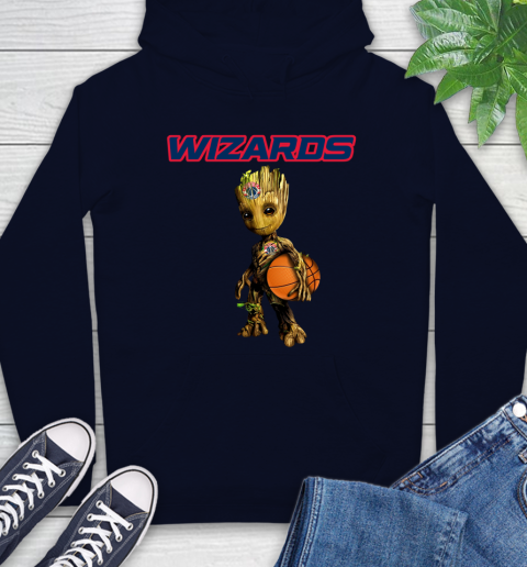 Washington Wizards NBA Basketball Groot Marvel Guardians Of The Galaxy Hoodie 4
