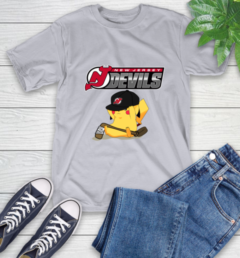 NHL Pikachu Hockey Sports New Jersey Devils T-Shirt 6