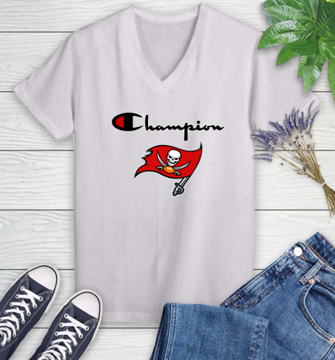 NFL Football Tampa Bay Buccaneers Champion Shirt Women's V-Neck T-Shirt