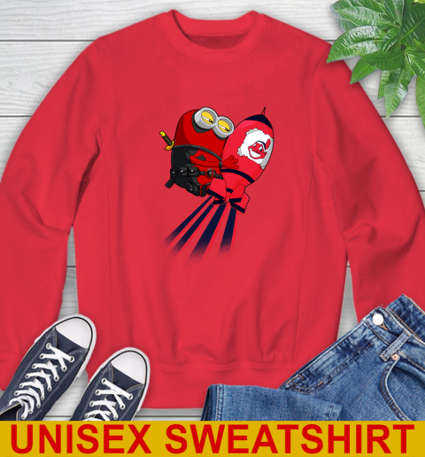 MLB Baseball Cleveland Indians Deadpool Minion Marvel Shirt Sweatshirt 12