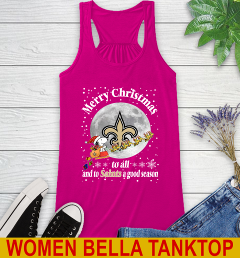 New Orleans Saints Merry Christmas To All And To Saints A Good Season NFL Football Sports Racerback Tank 6