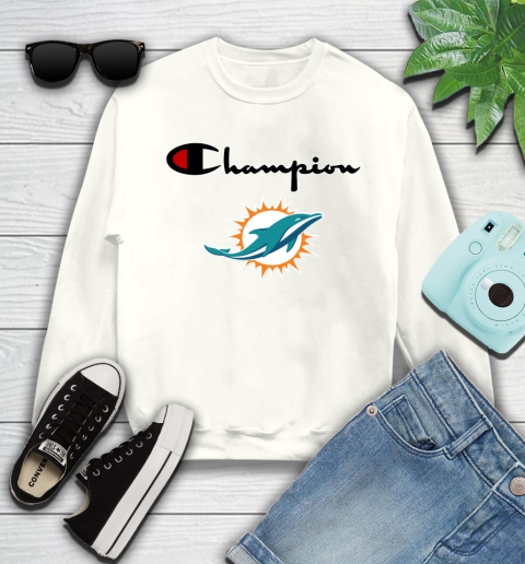 NFL Football Miami Dolphins Champion Shirt Youth Sweatshirt