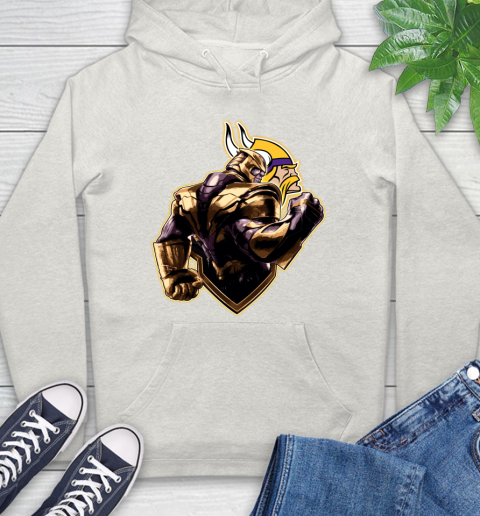NFL Thanos Avengers Endgame Football Sports Minnesota Vikings Hoodie 12