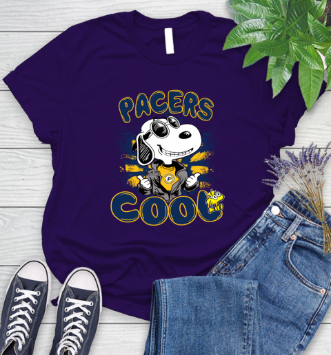 NBA Basketball Indiana Pacers Cool Snoopy Shirt Women's T-Shirt 4