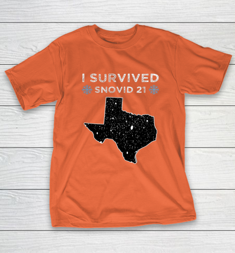 I Survived Winter Snow Storm 2021 Icy Freezing Weather T-Shirt 4