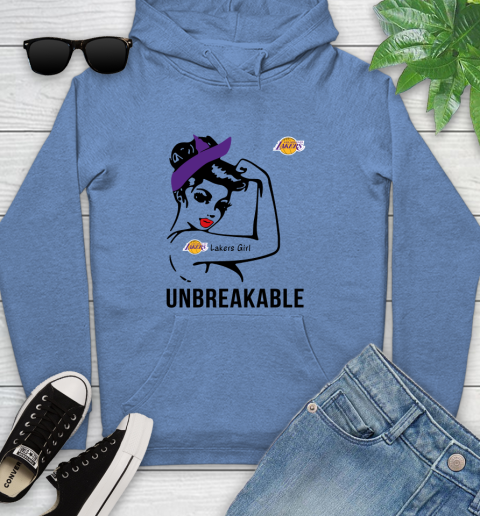 NBA Los Angeles Lakers Girl Unbreakable Basketball Sports Youth Hoodie 8