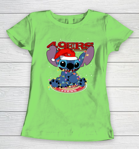 San Francisco 49ers NFL Football noel stitch Christmas Women's T-Shirt 5