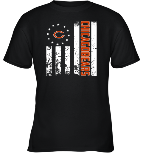 NFL Chicago Bears American Flag Youth T-Shirt - Rookbrand