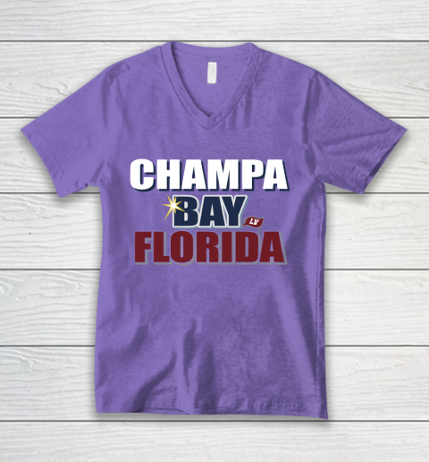 Champa Bay Florida V-Neck T-Shirt 8
