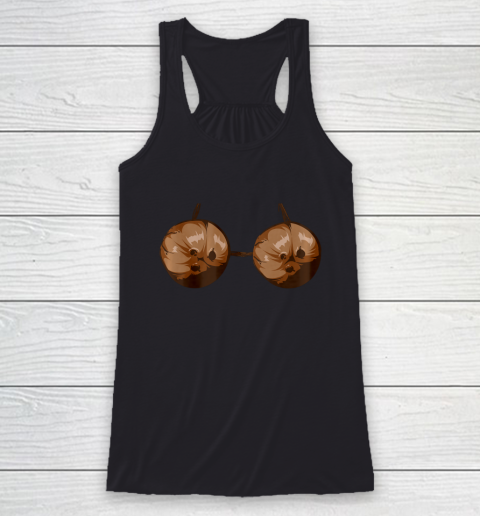 Summer Coconut Bra Halloween Costume Shirt Funny Outfit Gift Racerback Tank