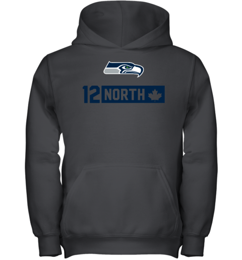 Seattle Seahawks Fanatics Branded 12 North Youth Hoodie