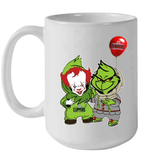 LA Clippers Baby Pennywise Grinch Christmas NBA Basketball Ceramic Mug 15oz