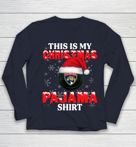 Florida Panthers This Is My Christmas Pajama Shirt NHL Youth Long Sleeve 2
