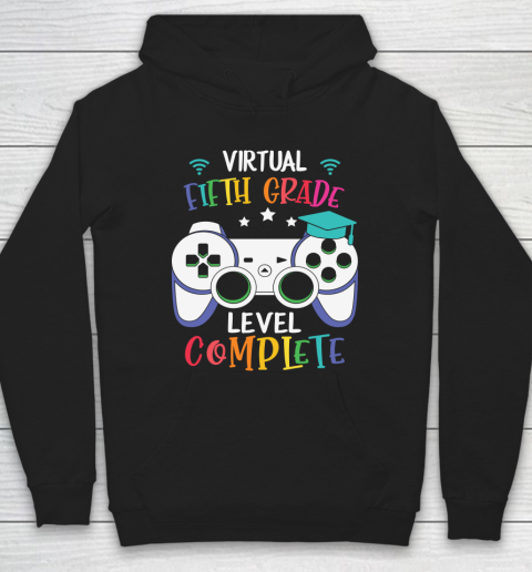 Back To School Shirt Virtual Fifth Grade level complete Hoodie