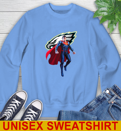 NFL Superman DC Sports Football Philadelphia Eagles Sweatshirt 11