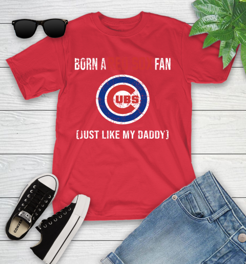 MLB Baseball Chicago Cubs Loyal Fan Just Like My Daddy Shirt Youth T-Shirt 11