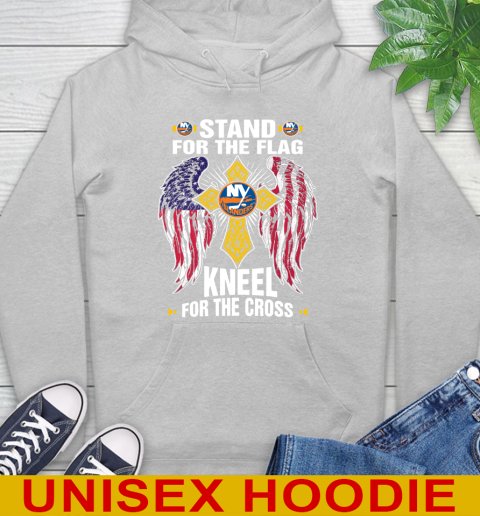 NHL Hockey New York Islanders Stand For Flag Kneel For The Cross Shirt Hoodie 6