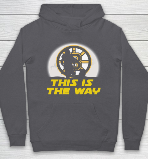 Boston Bruins NHL Ice Hockey Star Wars Yoda And Mandalorian This Is The Way Hoodie 4