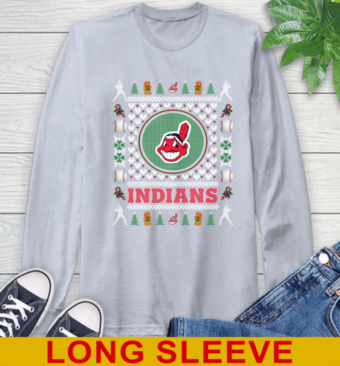 Cleveland Indians Merry Christmas MLB Baseball Loyal Fan Long Sleeve T-Shirt 6