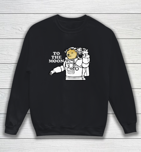 Dogecoin To The Moon Cool Sweatshirt