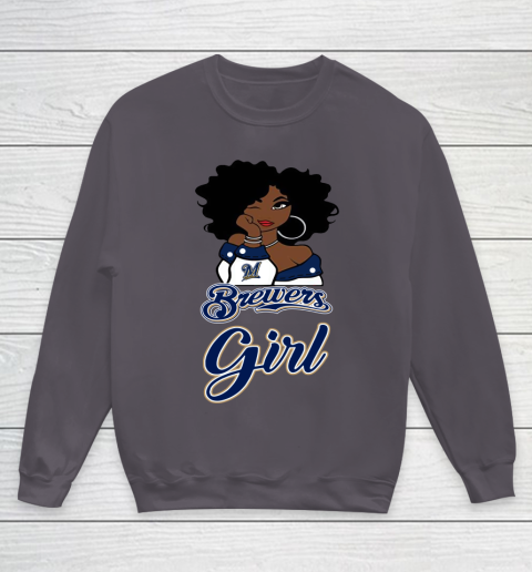 Milwaukee Brewerss Girl MLB Youth Sweatshirt 6