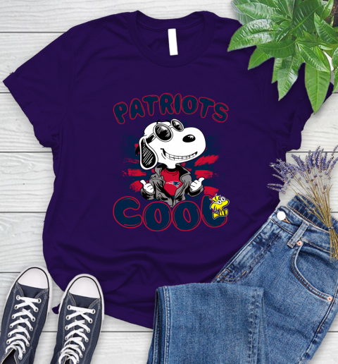 NFL Football New England Patriots Cool Snoopy Shirt Women's T-Shirt 4