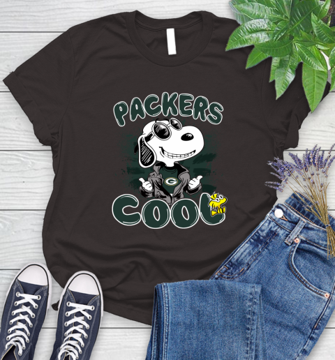 NFL Football Green Bay Packers Cool Snoopy Shirt Women's T-Shirt 9