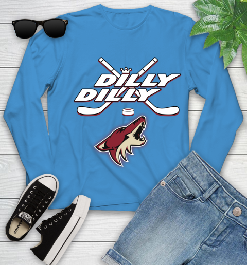 NHL Arizona Coyotes Dilly Dilly Hockey Sports Youth Long Sleeve 7