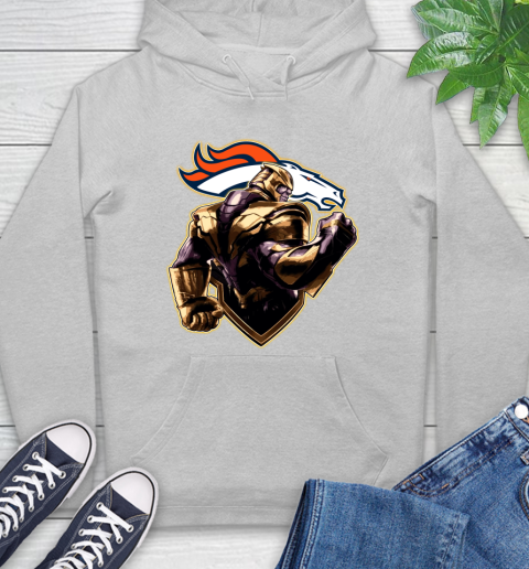NFL Thanos Avengers Endgame Football Sports Denver Broncos Hoodie 6
