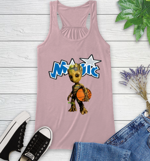 Orlando Magic NBA Basketball Groot Marvel Guardians Of The Galaxy Racerback Tank 11