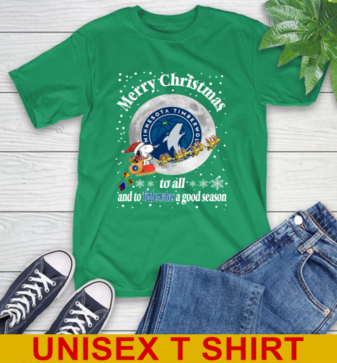 Minnesota Timberwolves Merry Christmas To All And To Timberwolves A Good Season NBA Basketball Sports T-Shirt 7