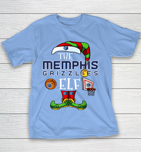 Memphis Grizzlies Christmas ELF Funny NBA Youth T-Shirt 8