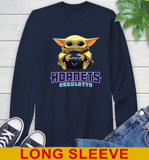 NBA Basketball Charlotte Hornets Star Wars Baby Yoda Shirt 61