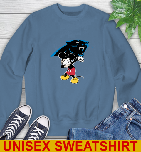 Carolina Panthers NFL Football Dabbing Mickey Disney Sports Sweatshirt 8