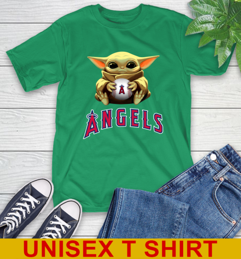 MLB Baseball Los Angeles Angels Star Wars Baby Yoda Shirt 7