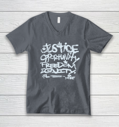 Mike Tomlin Justice V-Neck T-Shirt 3