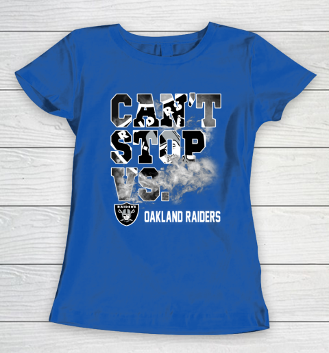 NFL Oakland Raiders Can't Stop Vs Women's T-Shirt 8
