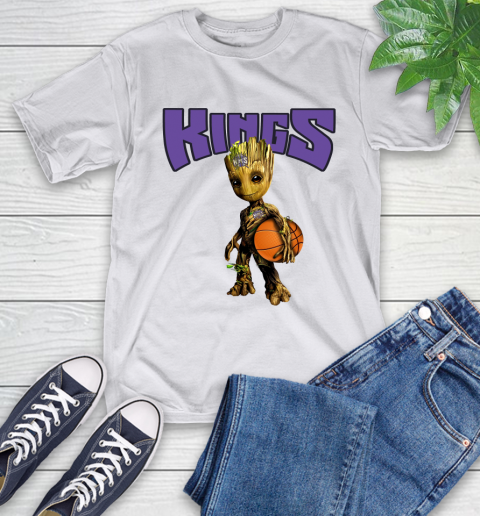 Sacramento Kings NBA Basketball Groot Marvel Guardians Of The Galaxy T-Shirt 12