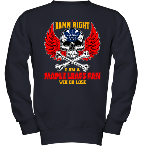 NHL Damn Right I Am A Tampa Bay Lightning Win Or Lose Skull Hockey Sports I0FYpTxoC73 youth sweatshirt 47 95 151514 front navy