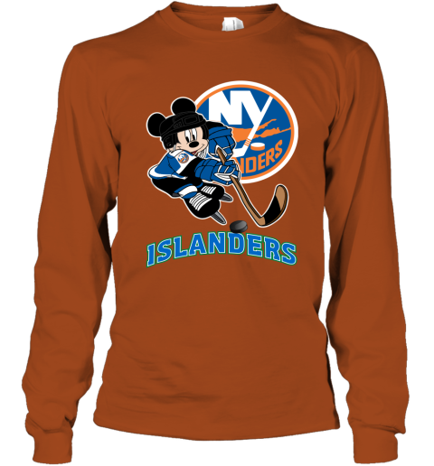 NHL Hockey Mickey Mouse Team New York Islanders Premium Men's T