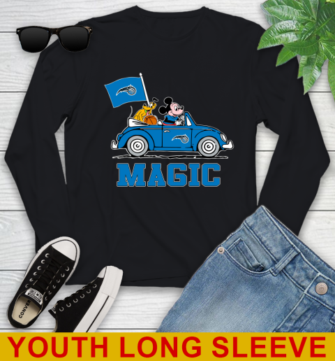 NBA Basketball Orlando Magic Pluto Mickey Driving Disney Shirt Youth Long Sleeve 2