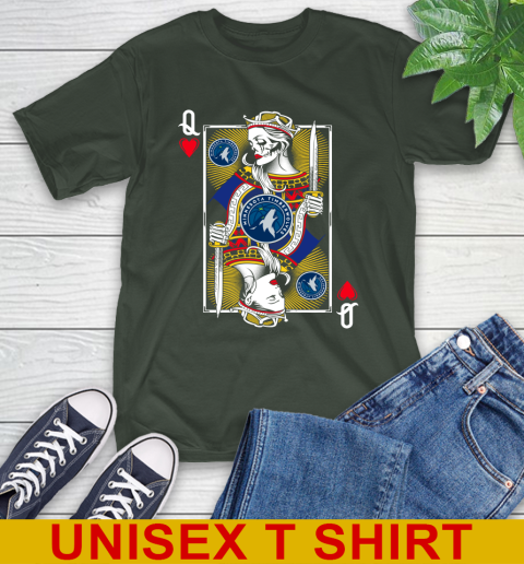 NBA Basketball Minnesota Timberwolves The Queen Of Hearts Card Shirt T-Shirt 6