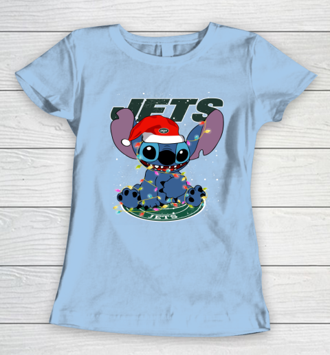 New York Jets NFL Football noel stitch Christmas Women's T-Shirt 4