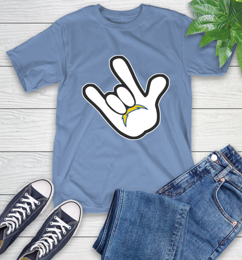 San Diego Chargers NFL Football Mickey Rock Hand Disney T-Shirt 11