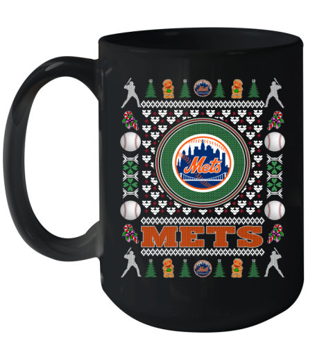 New York Mets Merry Christmas MLB Baseball Loyal Fan Ceramic Mug 15oz