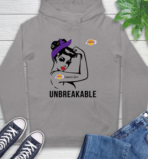 NBA Los Angeles Lakers Girl Unbreakable Basketball Sports Hoodie 4