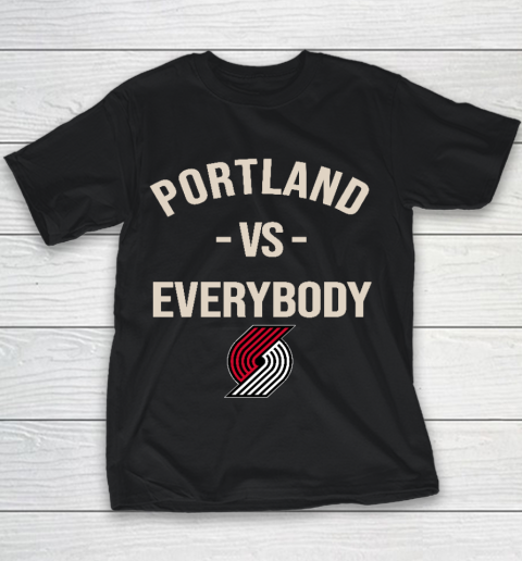 Portland Trail Blazers Vs Everybody Youth T-Shirt
