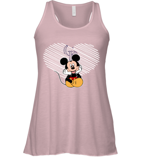 p66t mlb colorado rockies the heart mickey mouse disney baseball flowy tank 32 front soft pink